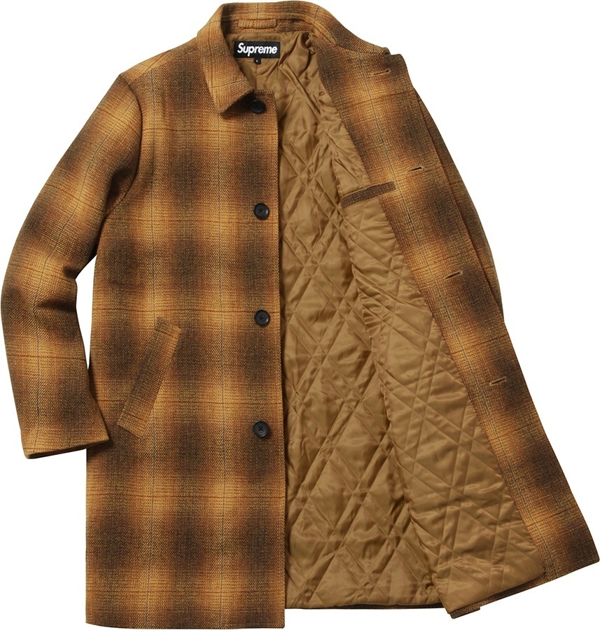 Shadow Plaid Wool Overcoat view 3